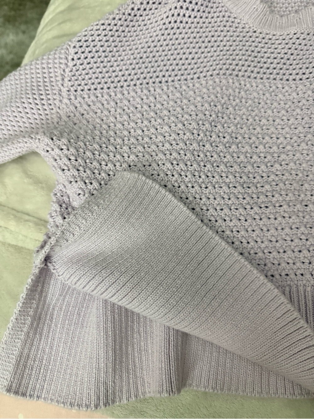 GAP Light Lavender Crewneck Knit Sweater